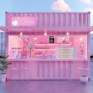 Luxury 20ft 40ft Container for Fast Food Shop Restaurant and Bar with Kitchen for Mall Bedroom or House Use