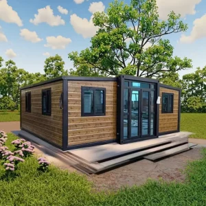 Luxury 20ft 40ft Expandable Container House Modern Design Steel Sandwich Panel Office Building Cabin Shipping Container Material