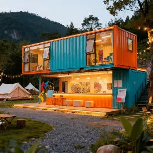 Luxury 20ft 40ft Prefab Modular Shipping Container House for Retail Store Shopping Mall Hotels Kitchen Bedroom & Workshop