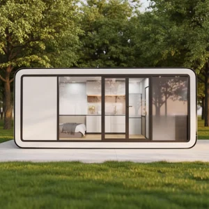 Luxury 20ft 40ft Steel Modular Prefabricated Apple Hut Villa Prefab Cabin Mobile Shop
