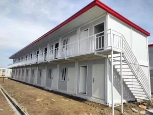 Luxury 20ft Prefab Mobile Cabin Low Price Flat Pack Container House Exterior Hotel Entry Apartment Shop Sandwich Panel