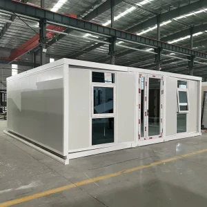 Luxury 20ft Steel Modular Prefab Container House Expandable Breathable Cyberpunk Design for Home Office Use Sandwich Panel