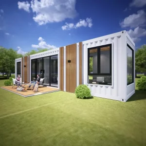 Luxury 40FT Insulated Modular Shipping Container Flat Pack Prefab House for Hotel Made of Steel