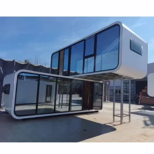 Luxury 40ft Apple Cabin Prefab Container House Portable Tiny Space Capsule House for Resort Glamping Home
