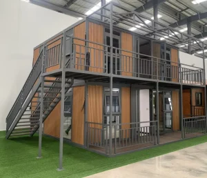 Luxury 40ft Double Wing Expandable House Modern Prefabricated Villa Bathroom Kitchen Office Building Bedroom Anti corrosion 10