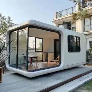 Luxury Detachable Prefabricated Modern Quick Assembly Modular Steel Apple Cabin Pod Space Capsule Container House for Villa