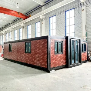 Luxury Expandable Container House 20ft 30ft Prefabricated Modular Mobile Home Mall Use Steel Structure