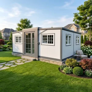 Luxury Expandable Steel Container House Modern Prefab Modular Villa 2-Bedroom Portable Tiny Home 2-Year Warranty for Resort