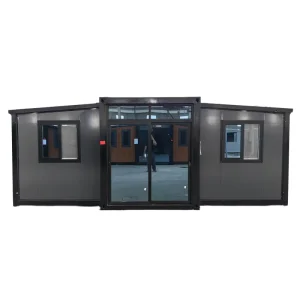 Luxury Expandable Steel Container House Portable Prefabricated Mobile Home for Outdoor Villa Supermarket & Home Bar Use