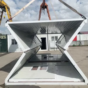 Luxury Foldable Shipping Container Flat Pack for Shop Kiosk Toilet Detachable Design
