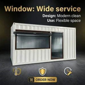 Luxury Glass Wall Container House Prefabricated Modern Tiny Home with Bathroom for Garden Guest House and Living Room