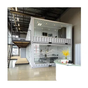 Luxury Industrial Warehouse Workshop Building Double Story Prefabricated Steel Structure Container House