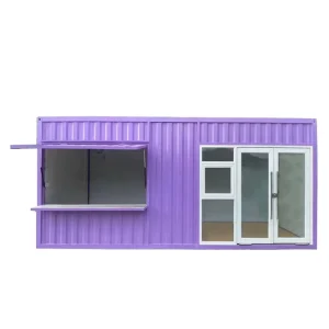 Luxury Modern Folding Light Steel Structure Container Kiosk Commercial Movable School Hotel Market Scenic Area Mobile Shop Use
