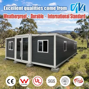Luxury Modern Living Prefab Container Homes 20ft 40ft Expandable Foldable Villa Made of Steel and Sandwich Panel for Sale
