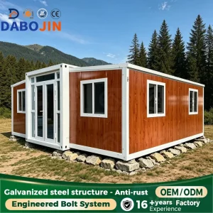 Luxury Modern Prefab Container House Frame 20ft 40ft Modular Steel Structure Mobile Cabin