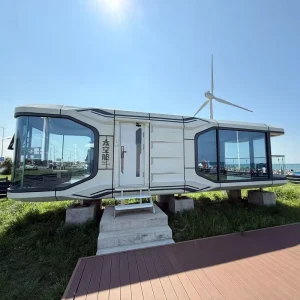 Luxury Modern Space Capsule House Outdoor Portable Mobile Glamping Capsule Resort Hotel Mobile House
