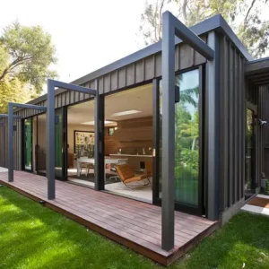 Luxury Modular Container House 20ft 40ft Customized Modern Office Building Villa with 50 Years Life Span