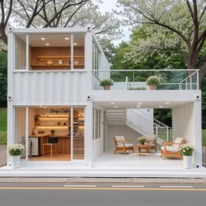 Luxury Modular Container House for Apartment Use Mobile Shop & Bathroom Vanities Durable Steel Construction