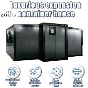 Luxury Modular Prefab Container House Expandable Foldable Modern Steel Frame with Bathroom Kitchen