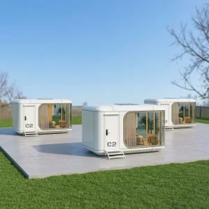 Luxury Modular Space Capsule House Prefab Prefabricated Container House Modern Mobile House Space Capsule Home Hotel 18.4×11.2ft