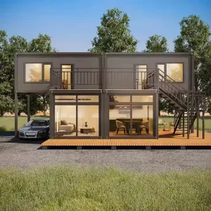 Luxury Prefab 2-Story Modular Detachable Container House 3 Bedroom Villa Hotel 20ft 40ft Container Home