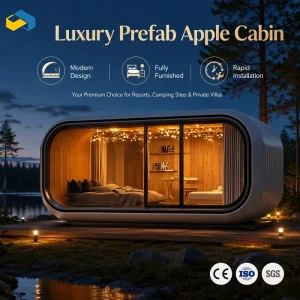 Luxury Prefab House Apple Cabin Space Capsule Modular Mobile Home Outdoor Tiny House Resort Villa Factory
