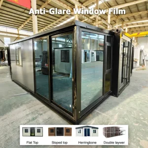 Luxury Prefab House Salt Spray Resistant Coating Expandable Container Villa Double-Glazed Tempered Glass for Coastal Resort Site