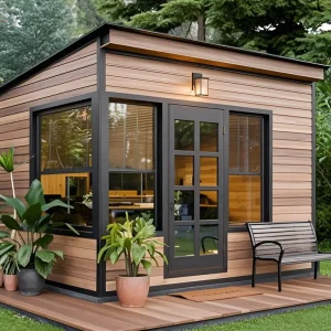 Luxury Prefab Office Container Modular House Outdoor Backyard Garden Prefabricated Portable Office Pod Home Cabin for Sale