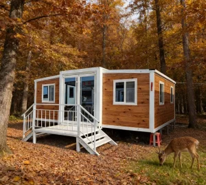 Luxury Prefabricated Bungalow Small Prefab House Portable Dwellings Custom House for North Europe