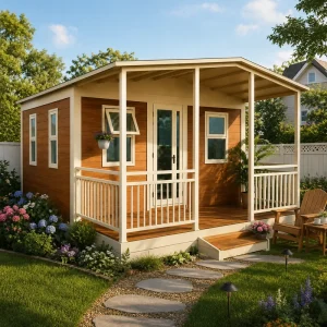 Luxury Prefabricated Container House with Terrace Canopy for Island Resort Beach Villa and Holiday Rental