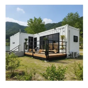 Luxury Prefabricated Container Prefab Shop/ Coffee Customized Container House