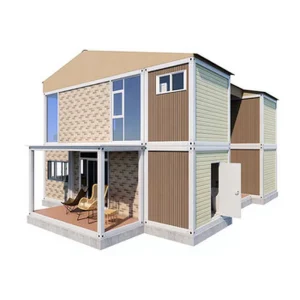 Luxury Prefabricated Two Story Container House with Bedroom Modern Design Durable Construction 20ft & 40ft Sizes