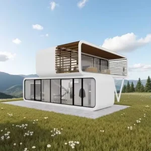 Luxury Smart Prefabricated Modular Capsule Home with Graphene Floor Heating & Voice Control System and High Strength Material