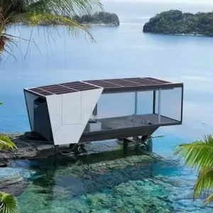 Luxury Smart Prefabricated Modular Capsule Home with Graphene Floor Heating & Voice Control System with High Strength Material