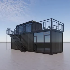 Maison Conteneur Mobile Home Flat Pack Prefab House Modern Waterproof Breathable Sandwich Panel Hotel Use Simple Office 1 Year