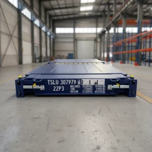 Manufacturer Custom Heavy Duty Steel Construction ISO 20ft Flat Rack Shipping Container