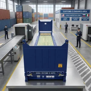 Manufacturer Well Made Containerized Freight Industrial Heavy Load 40hc Foldable Platform Flat Rack Container