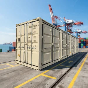 Manufacturer Well Made Heavy Duty 40 Feet High Cube One Side Open Door Shipping Container