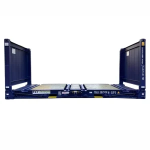 Manufacturer Well Made Steel Structure Machinery Transport Standard 20′ Flat Rack Shipping Container
