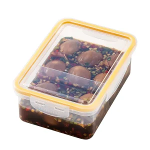 Marinated Egg Storage Plastic Crisper Divider Microwavable Kitchen Accessories for Home Organization Food Containers