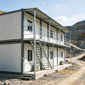 Mechanical Bolting Connection Prefabricated Container Room Portable Detachable Emergency Site Housing Bolted Container House
