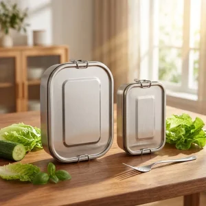 Metal Box for Kids or Adults School or Office With Insulation Lunch Box Container Stainless Steel Portable Bento Box