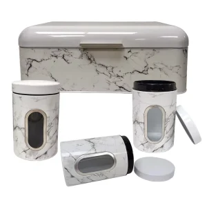 Metal Bread Storage Container Box Food Storage Boxes & Bins and Tea Coffee Sugar Canisters Sets for the Kitchen Storage Jars