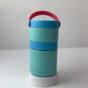 Metal Lunch Box 1/2/3/4/5 Tier Food Container Lunch Box Set Stainless Steel Stackable Round Thermal Lunch Box With Handle
