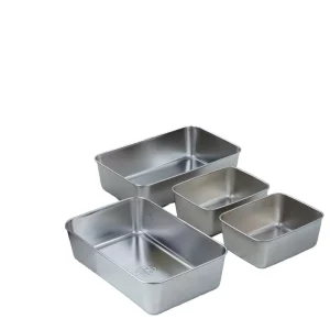Microwavable 304 Stainless Steel Rectangular Lunch Preparation Storage Box Food Preservation Container