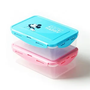 Microwave Safe Cartoon Airtight Food Container BPA Free Plastic Meal Prep Storage Box with Lid Fridge Organizer for Kids Kitchen