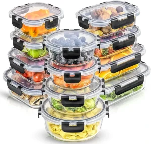 Microwave Safe Glass Food Container Meal Prep Containers