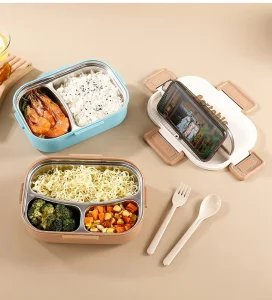 Microwave Safe Stainless Steel Bento Lunch Box for Kids Food Container Stainless Steel Food Storage Container