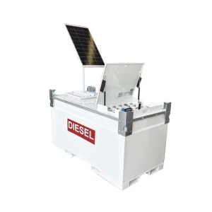 Mini Mobile Station with Solar Panel 120W 1000L 2000L 4000L Portable Diesel Fuel Tank Carbon Steel Stainless