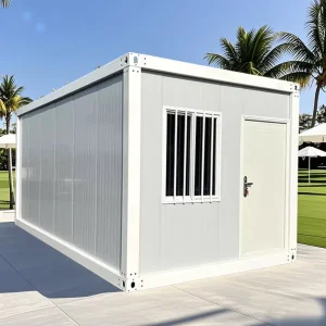 Mini Steel Container House with Detachable Design, Security Steel Door, and Breathable Features